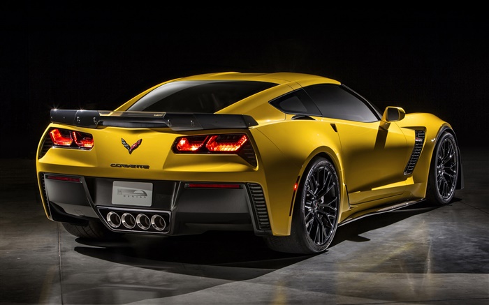 2015 Chevrolet Corvette Z06 supercar Rückansicht Hintergrundbilder Bilder