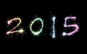 2015 Silvester Feuerwerk HD Hintergrundbilder