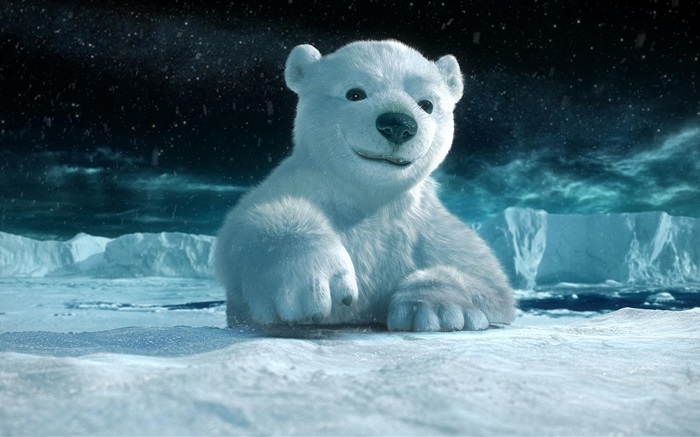 3D Tier Eisbär Hintergrundbilder Bilder