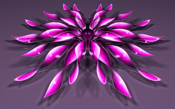 3D-lila Blüte Hintergrundbilder Bilder