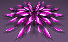 3D-lila Blüte HD Hintergrundbilder