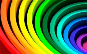 Abstrakte Kreise, Regenbogenfarben HD Hintergrundbilder