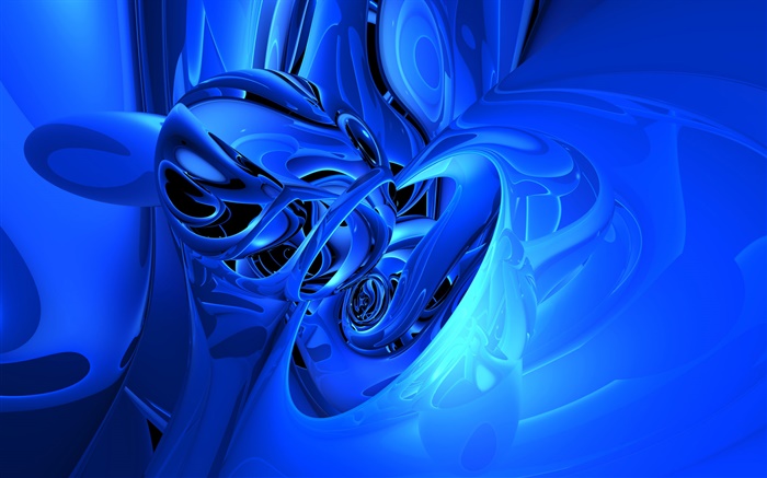 Abstrakt Kurve, blau Stil Hintergrundbilder Bilder