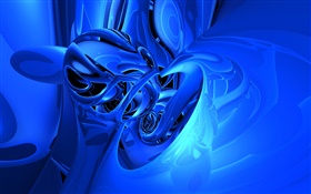 Abstrakt Kurve, blau Stil HD Hintergrundbilder