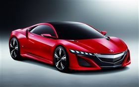 Acura NSX Concept Car red HD Hintergrundbilder