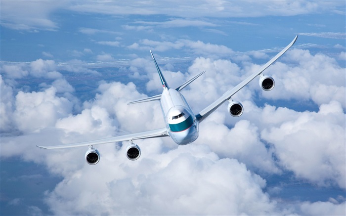 Flugzeuge im Meer der Wolken Hintergrundbilder Bilder