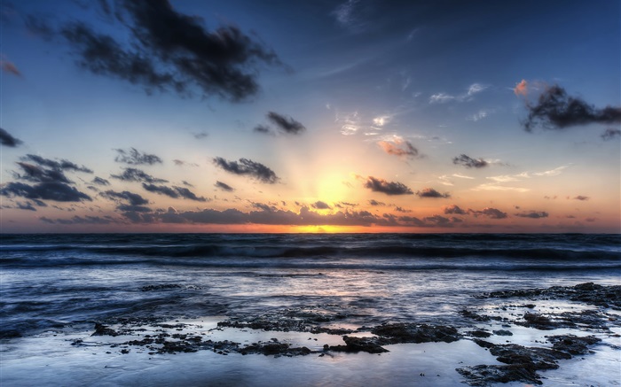 Akumal Beach, Mexiko, Sonnenaufgang, Küste Hintergrundbilder Bilder