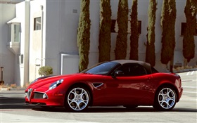 Alfa Romeo 8C Spider supercar HD Hintergrundbilder