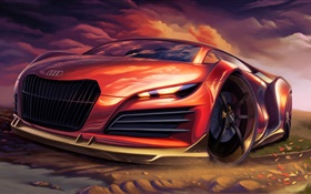 Audi supercar-Design HD Hintergrundbilder