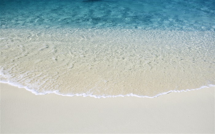 Strand, Wellen, blau Hintergrundbilder Bilder