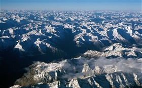 Grenzenlose Berge, Schnee, China HD Hintergrundbilder