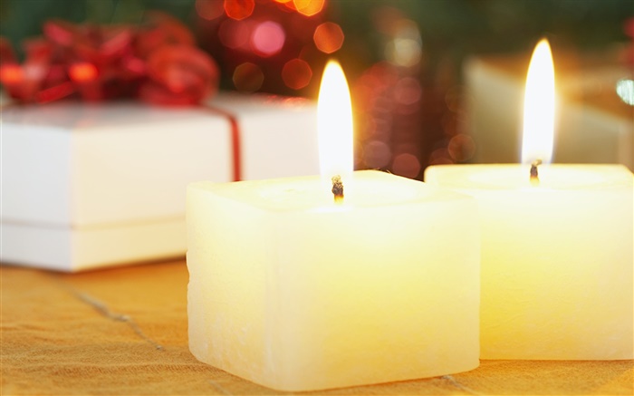 Weihnachts quadratischen Kerzen close-up Hintergrundbilder Bilder
