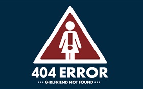 Creative-Bilder, 404 Error, Freundin nicht gefunden HD Hintergrundbilder