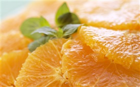 Köstliche Orangenscheibe