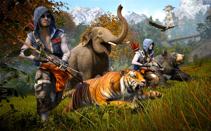 Far Cry 4, auf die Jagd Hintergrundbilder Bilder