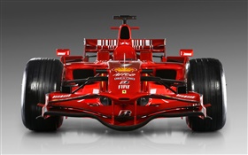 Ferrari-Rot-Rennwagen Vorderansicht HD Hintergrundbilder