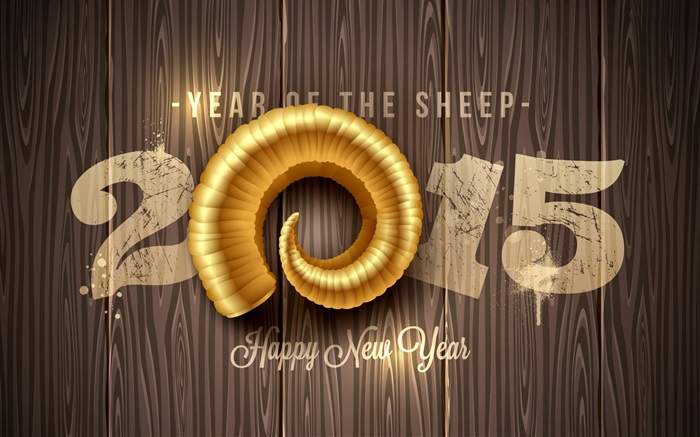 Frohes Neues Jahr 2015 Sheep Jahr Hintergrundbilder Bilder