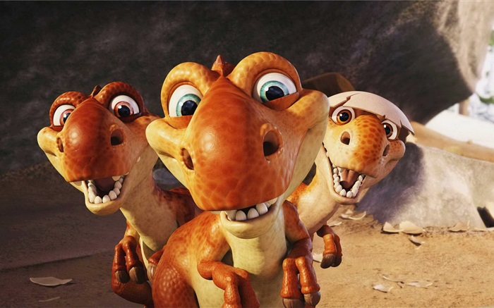 Ice Age 3, niedliche kleine Dinosaurier Hintergrundbilder Bilder