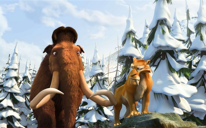 Ice Age 3, Mammuts und Säbelzahntiger Hintergrundbilder Bilder