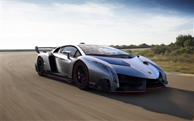 Lamborghini supercar Veneno Geschwindigkeit HD Hintergrundbilder