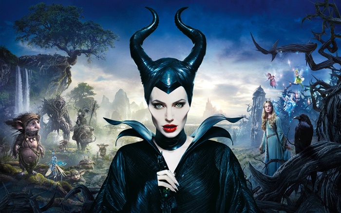 Maleficent, Angelina Jolie Hintergrundbilder Bilder
