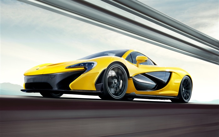 McLaren P1 gelben supercar Hintergrundbilder Bilder