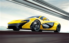 McLaren P1 gelben supercar HD Hintergrundbilder