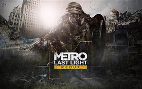 Metro 2033 Redux, regen, Soldat HD Hintergrundbilder