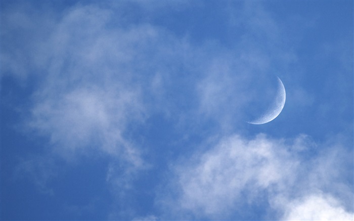 Mond, Nacht, Wolken Hintergrundbilder Bilder