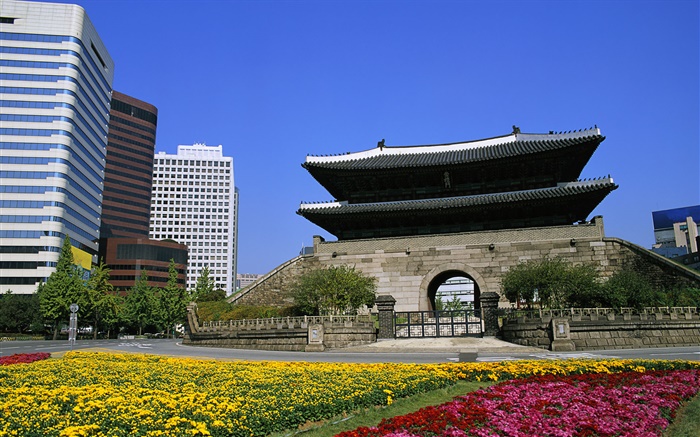 Namdaemun-Tor, Seoul, Korea Hintergrundbilder Bilder