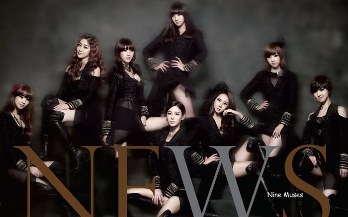 Nine Muses, Korea Musik Mädchen 02 Hintergrundbilder Bilder