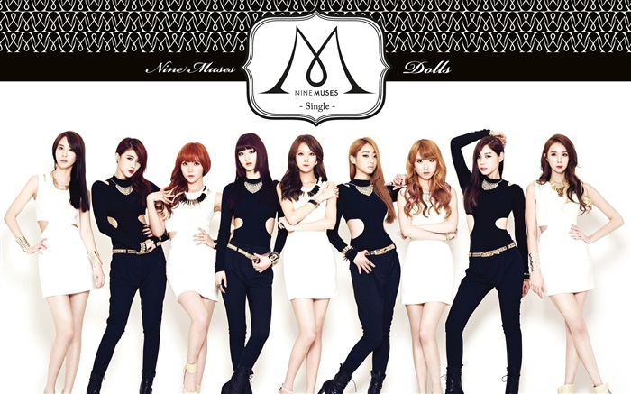 Nine Muses, Korea Musik Mädchen 07 Hintergrundbilder Bilder