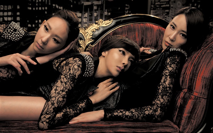 Nine Muses, Korea Musik Mädchen 10 Hintergrundbilder Bilder