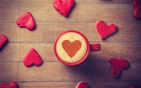 Eine Tasse Kaffee Liebe HD Hintergrundbilder