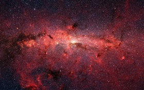 Red kosmischen Raum, Sterne HD Hintergrundbilder
