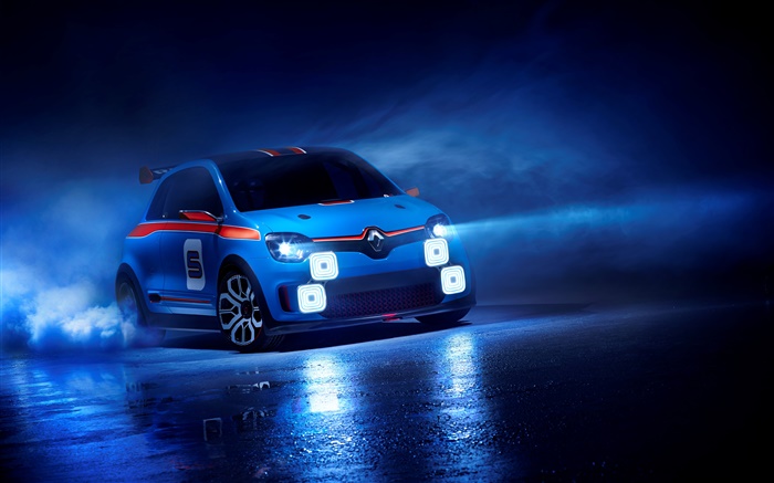 Renault TwinRun blauen Concept Car Hintergrundbilder Bilder