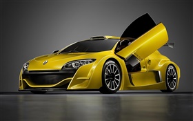Renault Sport Auto gelb HD Hintergrundbilder