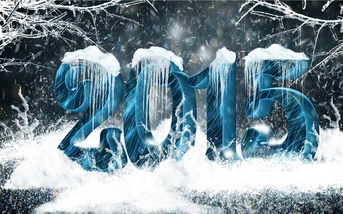 Schnee und Eis Stil 2015 neue Jahr Hintergrundbilder Bilder