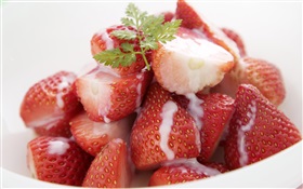 Erdbeer-Dessert HD Hintergrundbilder
