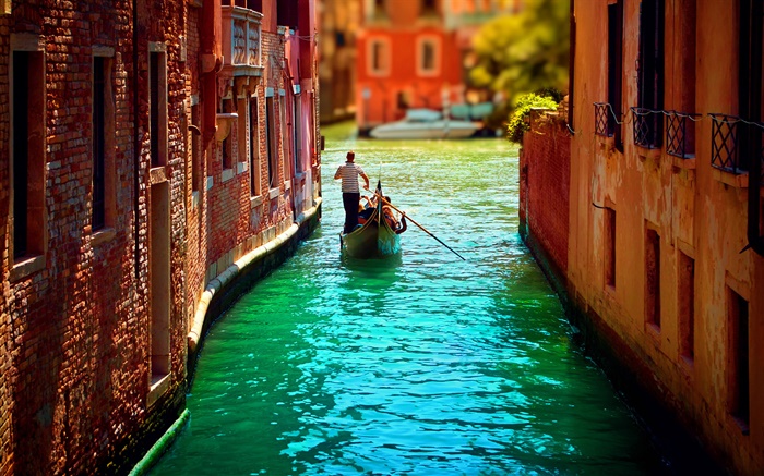 Venedig, Tourismus, fluss, boot Hintergrundbilder Bilder