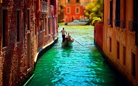 Venedig, Tourismus, fluss, boot HD Hintergrundbilder
