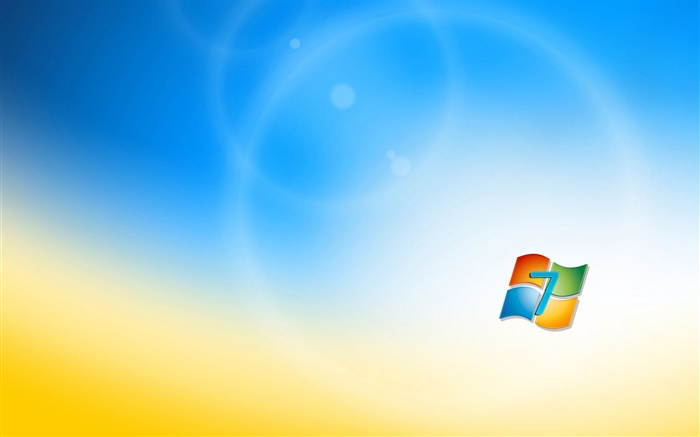 Windows 7-Logo, blaue orange Hintergrund Hintergrundbilder Bilder