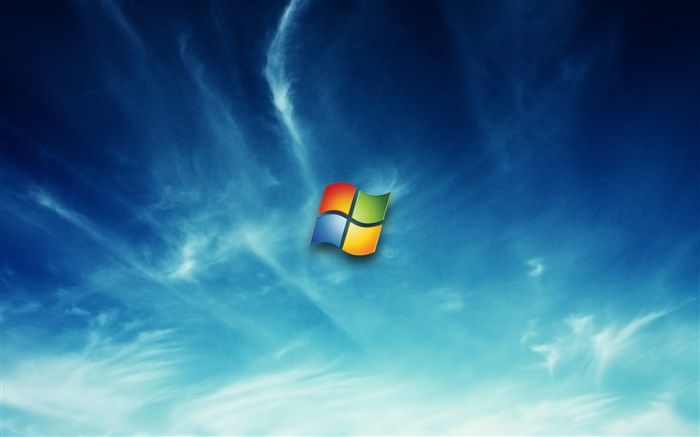 Windows 7-Logo in den Himmel Hintergrundbilder Bilder