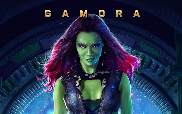 Zoe Saldana als Gamora, Guardians of the Galaxy Hintergrundbilder Bilder