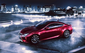 2014 Lexus supercar rote Seitenansicht HD Hintergrundbilder