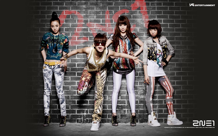2NE1, koreanische Musik Mädchen 02 Hintergrundbilder Bilder