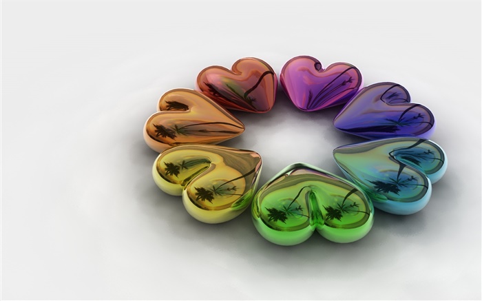 3D Liebe Herzen Hintergrundbilder Bilder