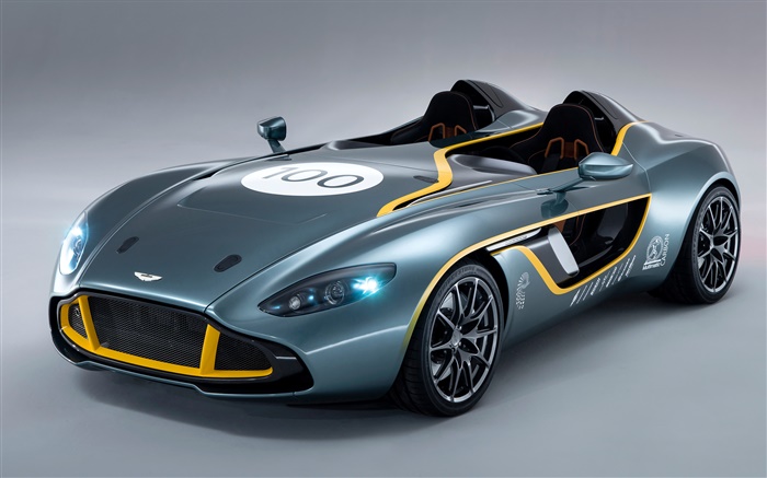 Aston Martin CC100 Speedster-Konzept supercar Vorderseitenansicht Hintergrundbilder Bilder
