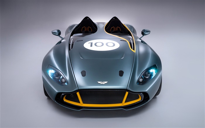 Aston Martin CC100 Speedster-Konzept Supersportwagen Vorderansicht Hintergrundbilder Bilder