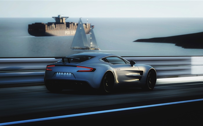 Aston Martin One-77 Supersportwagen Hintergrundbilder Bilder